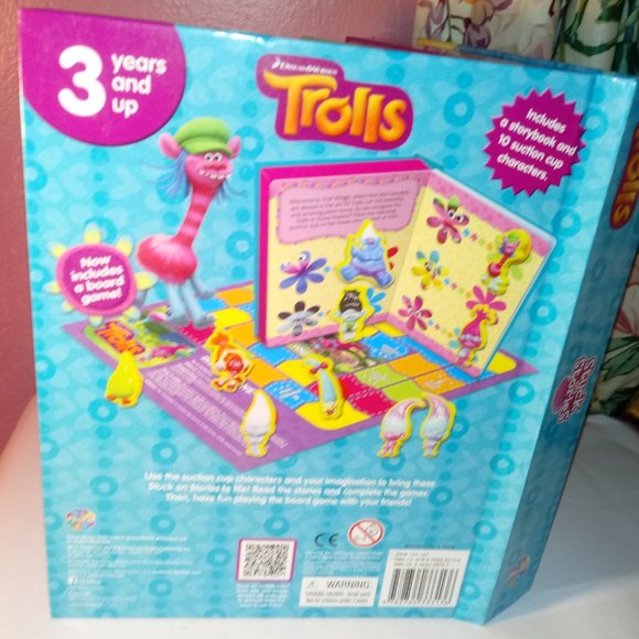 TROLLS ACTIVITY STORIES COLORFUL BOOK WITH 10 TOYS AND STORYBOOK - Picture 11 of 13